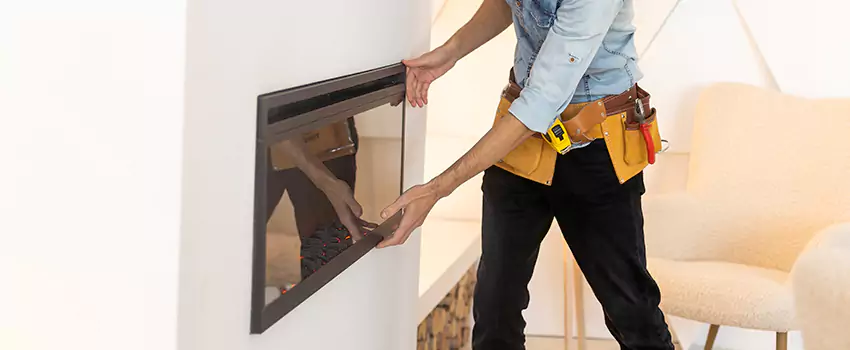 Metal Fireplace Installation in Abu Dhabi, United Arab Emirates