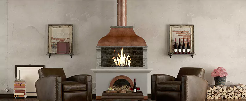 Thelin Hearth Products Providence Pellet Insert Fireplace Installation in Abu Dhabi, UAE