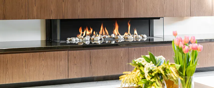 Double-height Fireplace Design Refurbishment in Abu Dhabi, United Arab Emirates
