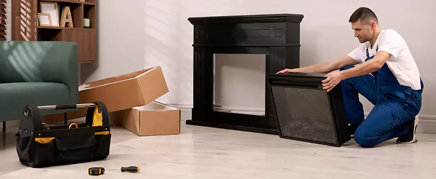 Old Rusted Metal Fireplace Repair And Replacement in Abu Dhabi, UAE